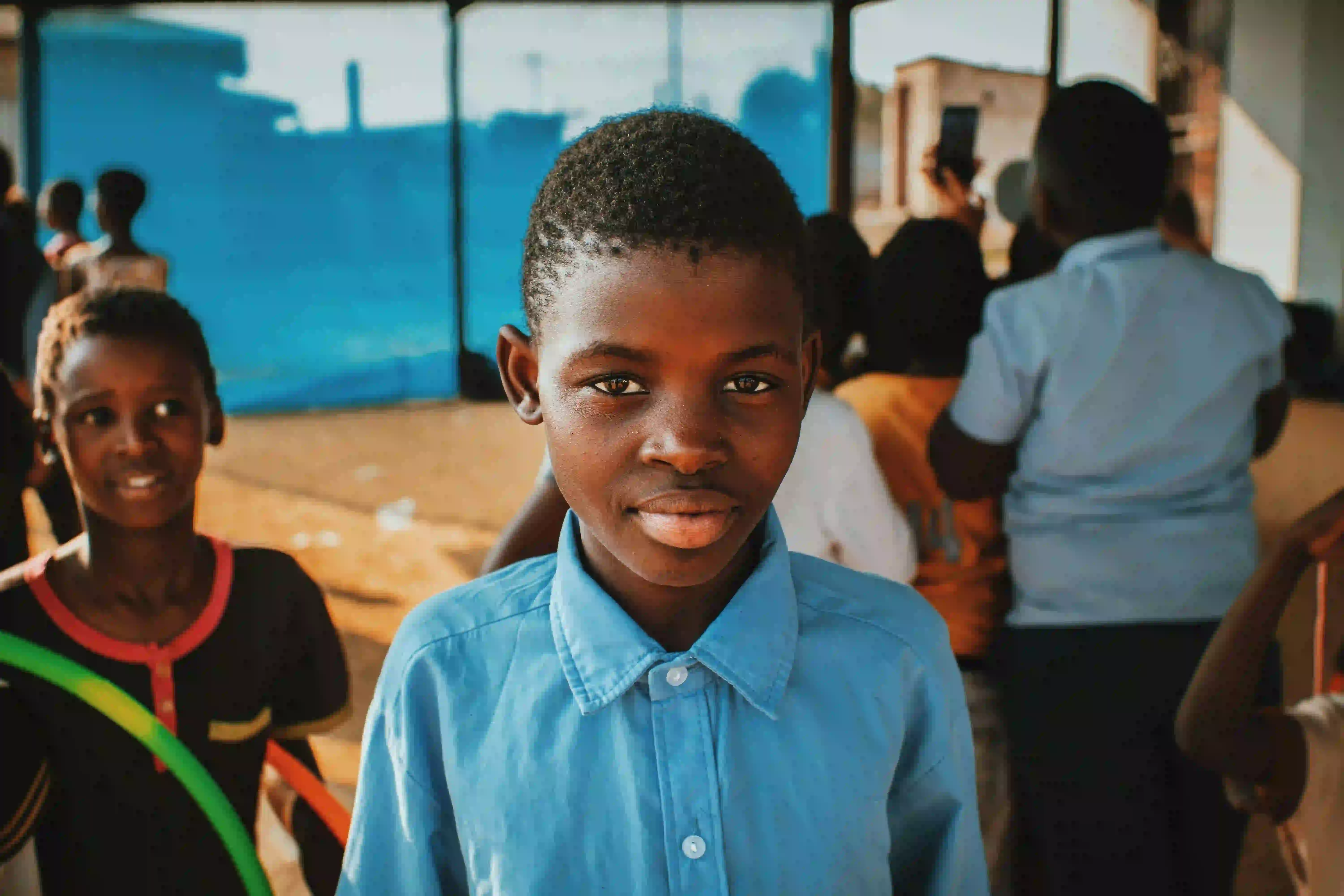 Girls at a school where menstrual health is discussed openly
