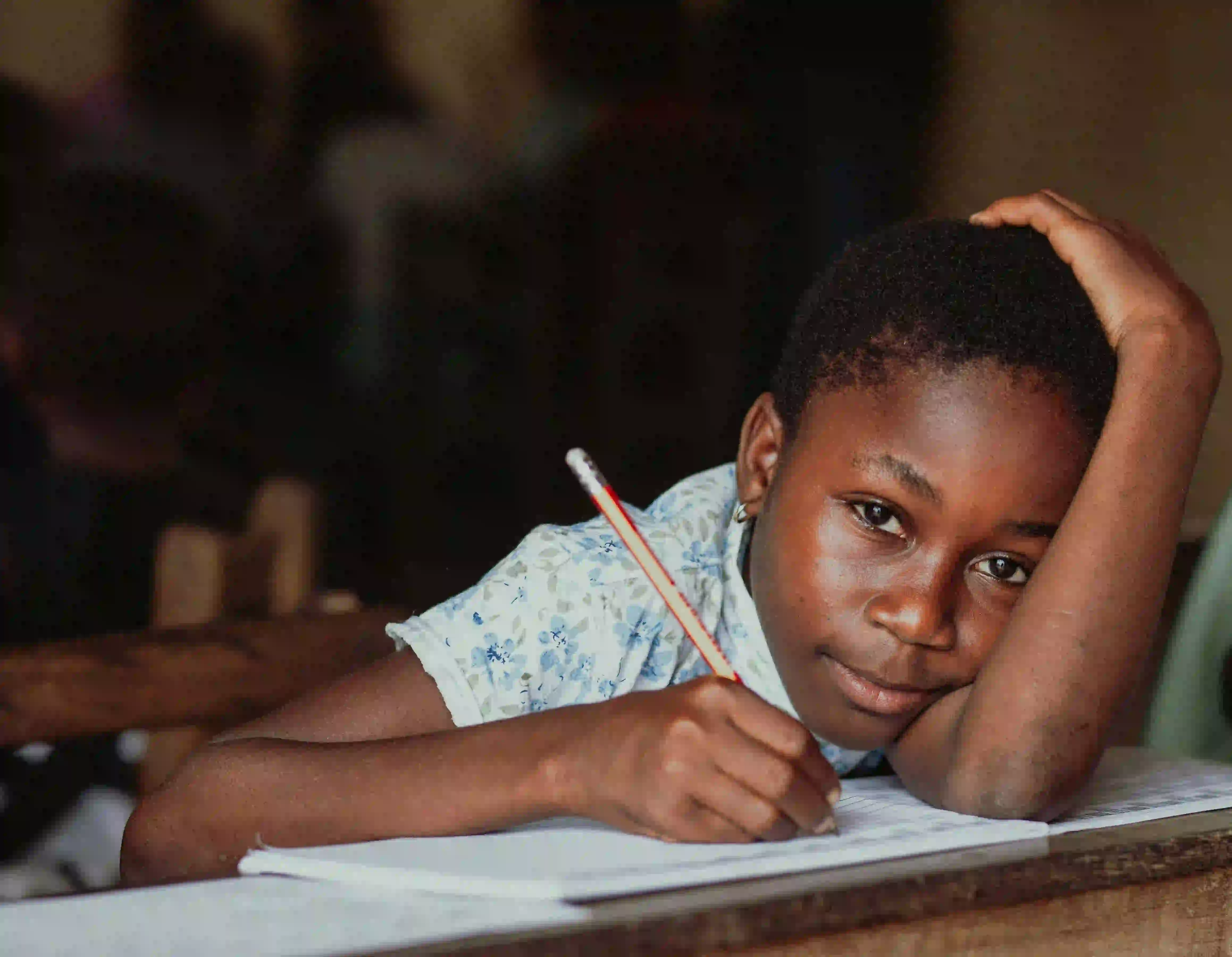 A community session on children's rights